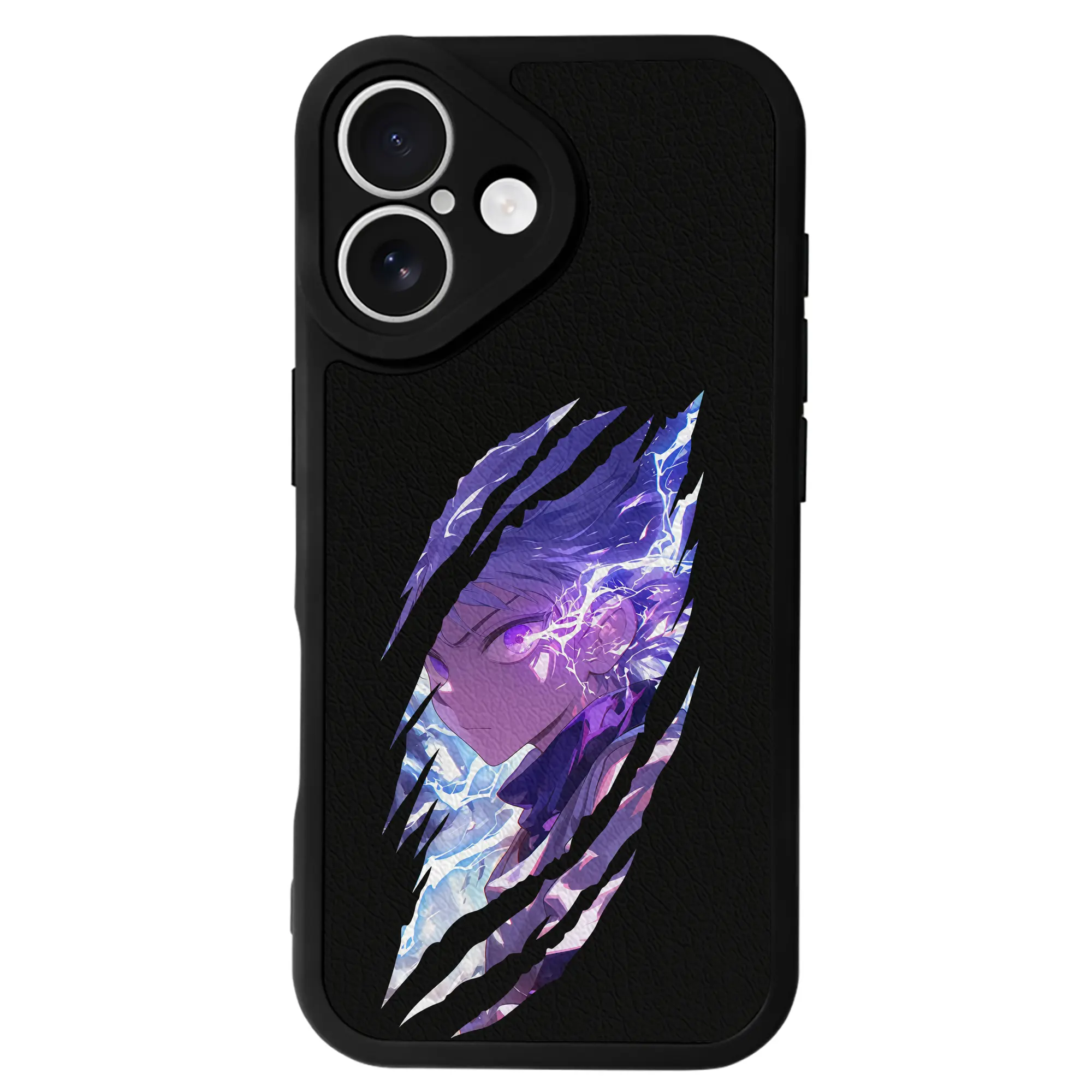 ハンター×ハンター グッズ キルア＝ゾルディック - IPhone 16シリーズ対応 ・ シリコンスマホケース ・ レザー調 ・ 高精度フィット ・ 耐衝撃 ・ ワイヤレス充電対応 ・ 精密カット